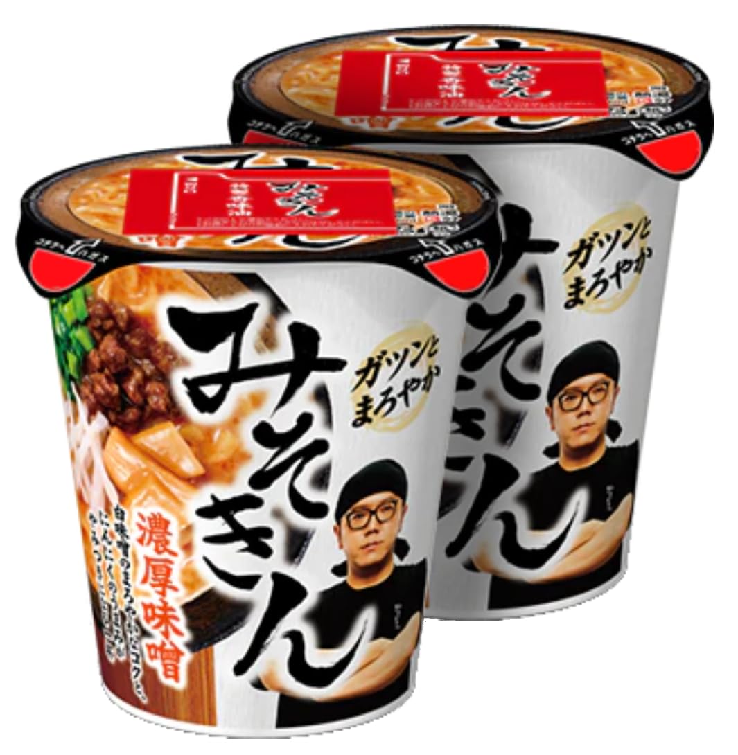 Amazon.co.jp: 【まとめ買い】みそきん 濃厚味噌ラーメン(109g)×2個