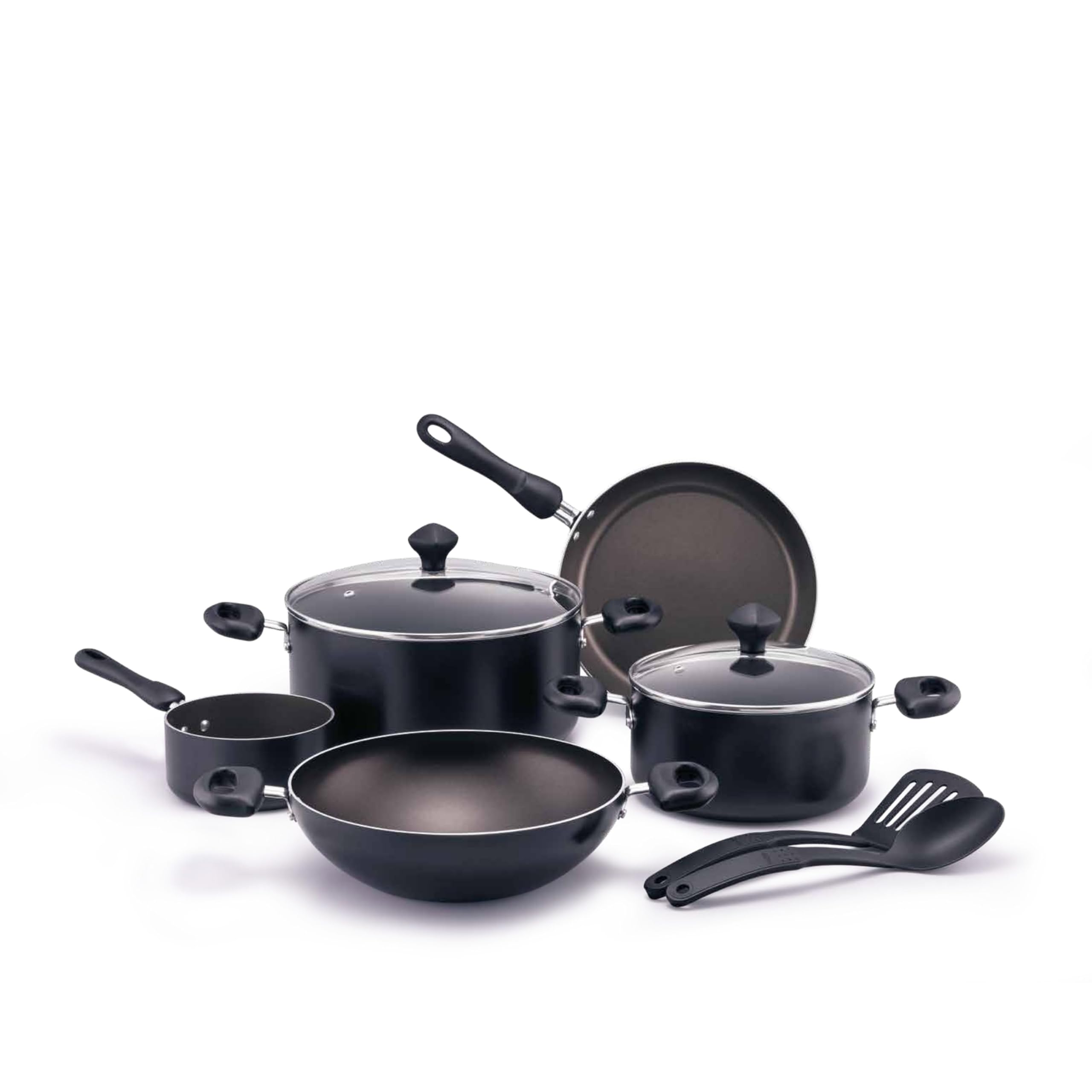 Prestige 9pcs Cookware Value Pack Sets | Non-Stick Pots and Pans set | Non-Stick Kitchen Cooking Set with Frying Pans, Saucepan - PR22480- Amazon Exclusive