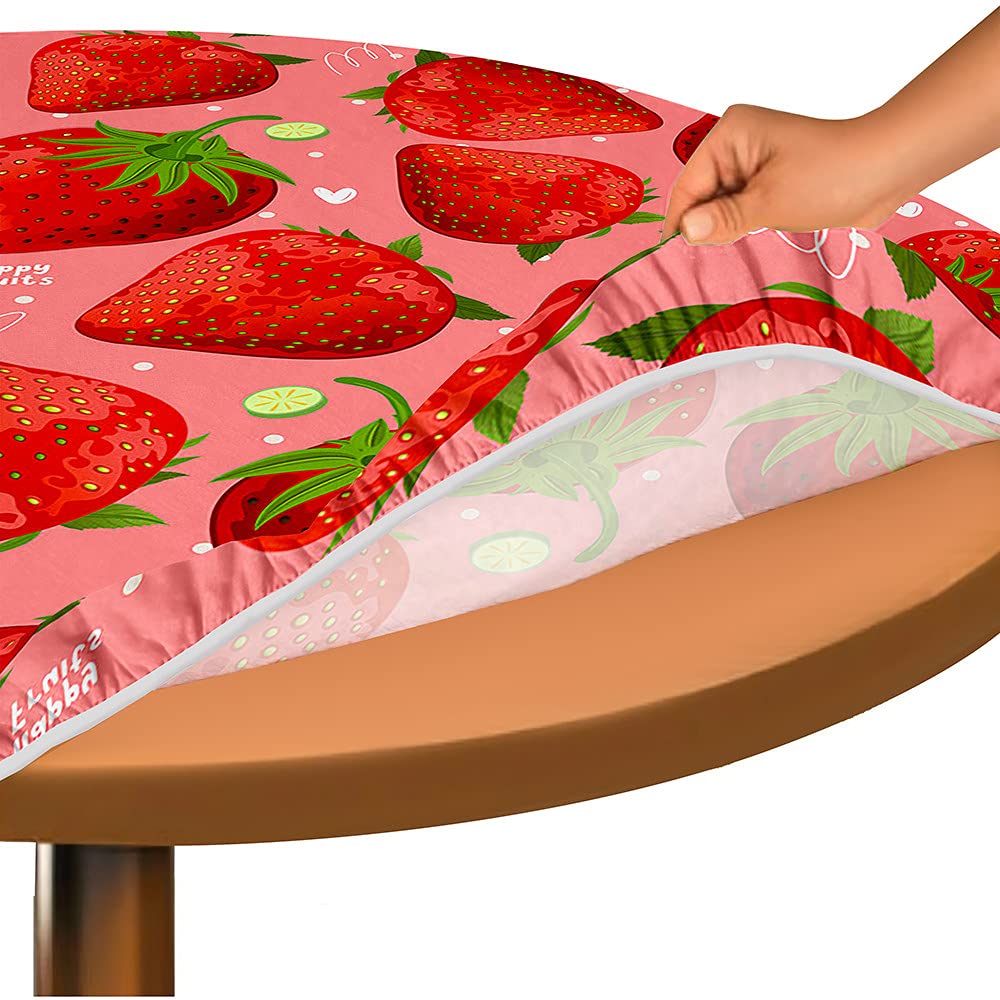 FANSU 3D Ronde Tafelkleed Waterdicht Veeg Schoon, Cirkelvormige Tafelkleden Uitgerust Elastische Edged, Vlekbestendig Polyester Tafelhoes voor Eetkamer Keuken Picknick Party (Oceaan stroom, Diameter 120cm FANSU 3D Ronde Tafelkleed Waterdicht Veeg Schoon, Cirkelvormige Tafelkleden Uitgerust Elastische Edged, Vlekbestendig Polyester Tafelhoes voor Eetkamer Keuken Picknick Party (Oceaan stroom, Diameter 120cm