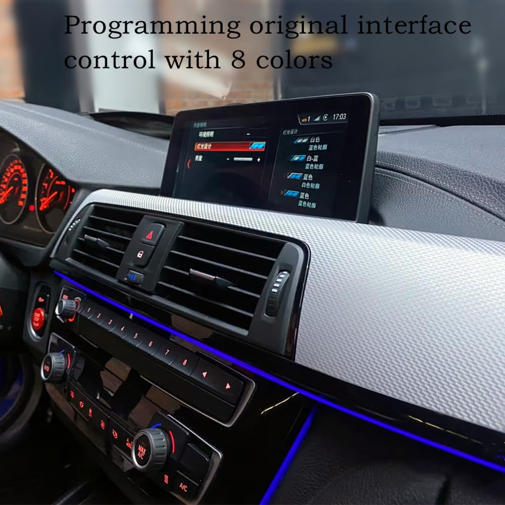 Automotive LED Ambient light do BMW X1 F48 Drzwi wewnętrzne oświetlenie panelowe Instrument atmosphere upgrade screen control z 8 kolorami