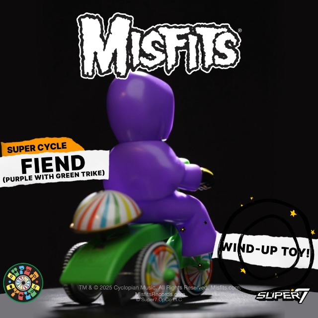 Amazon.com: Super7 Super Cycles Misfits Fiend Purple with Wind-Up