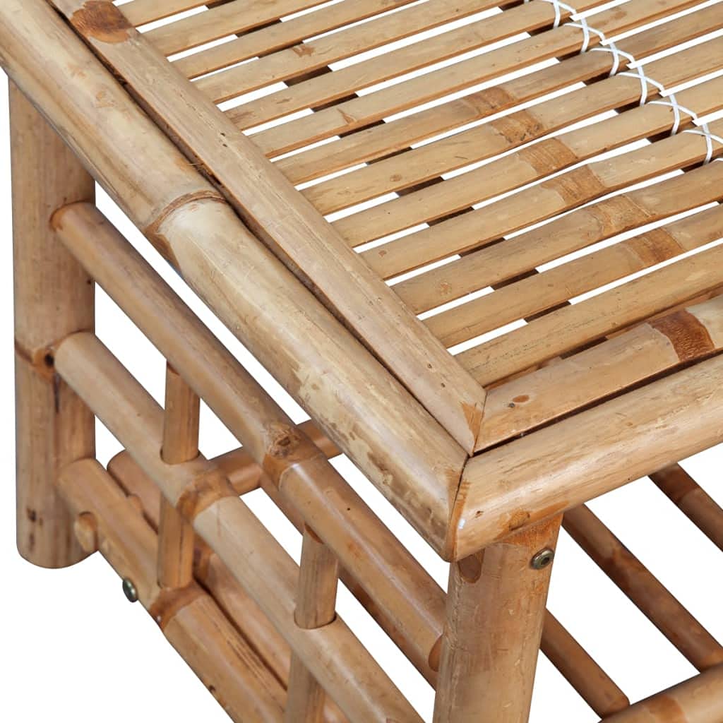 vidaXL Mesa de Centro 90x50x45 cm Bambú Mueble Auxiliar Mesita de Café