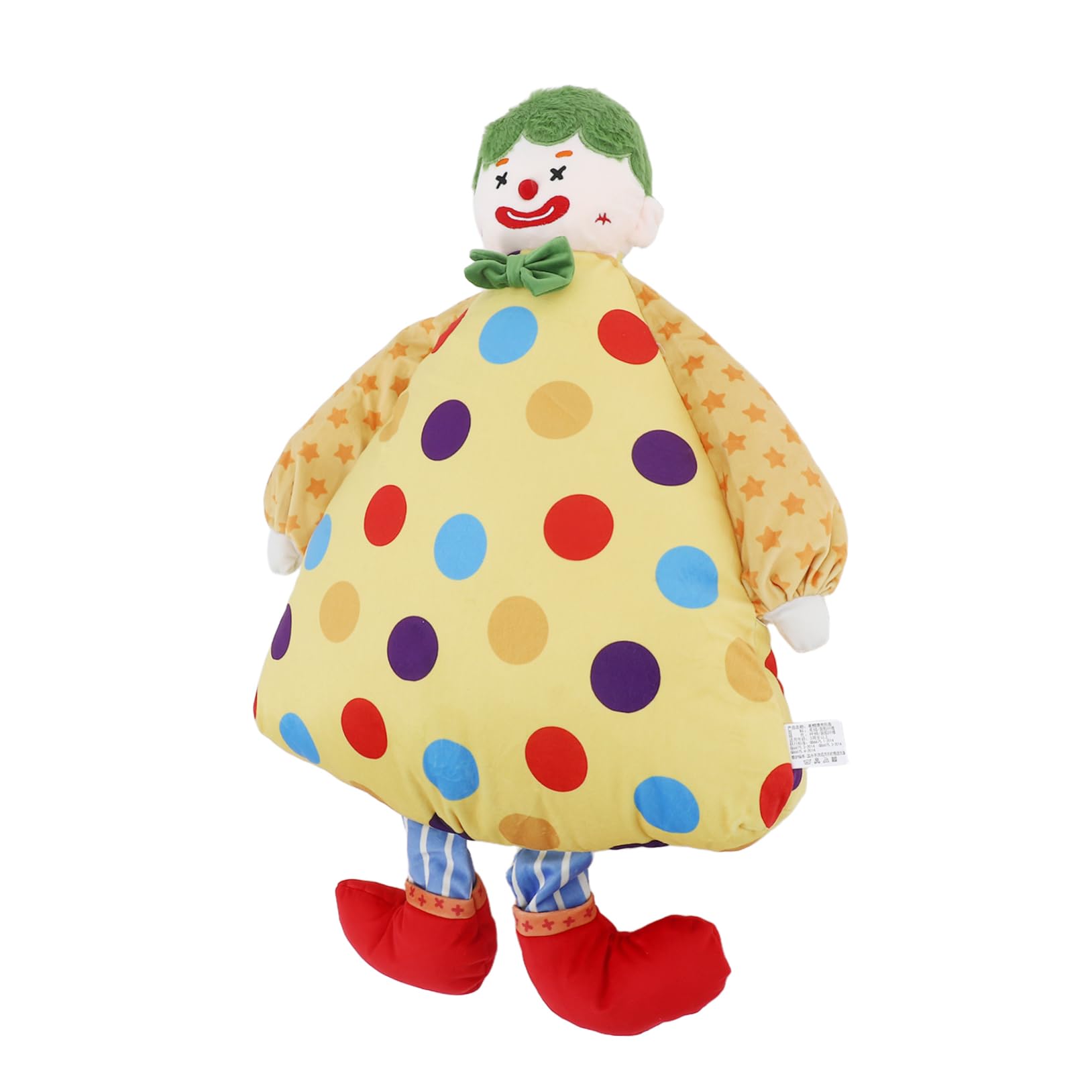 Coussin peluche de clown mignon pour embellir un lit d'enfant avec une touche fantaisiste