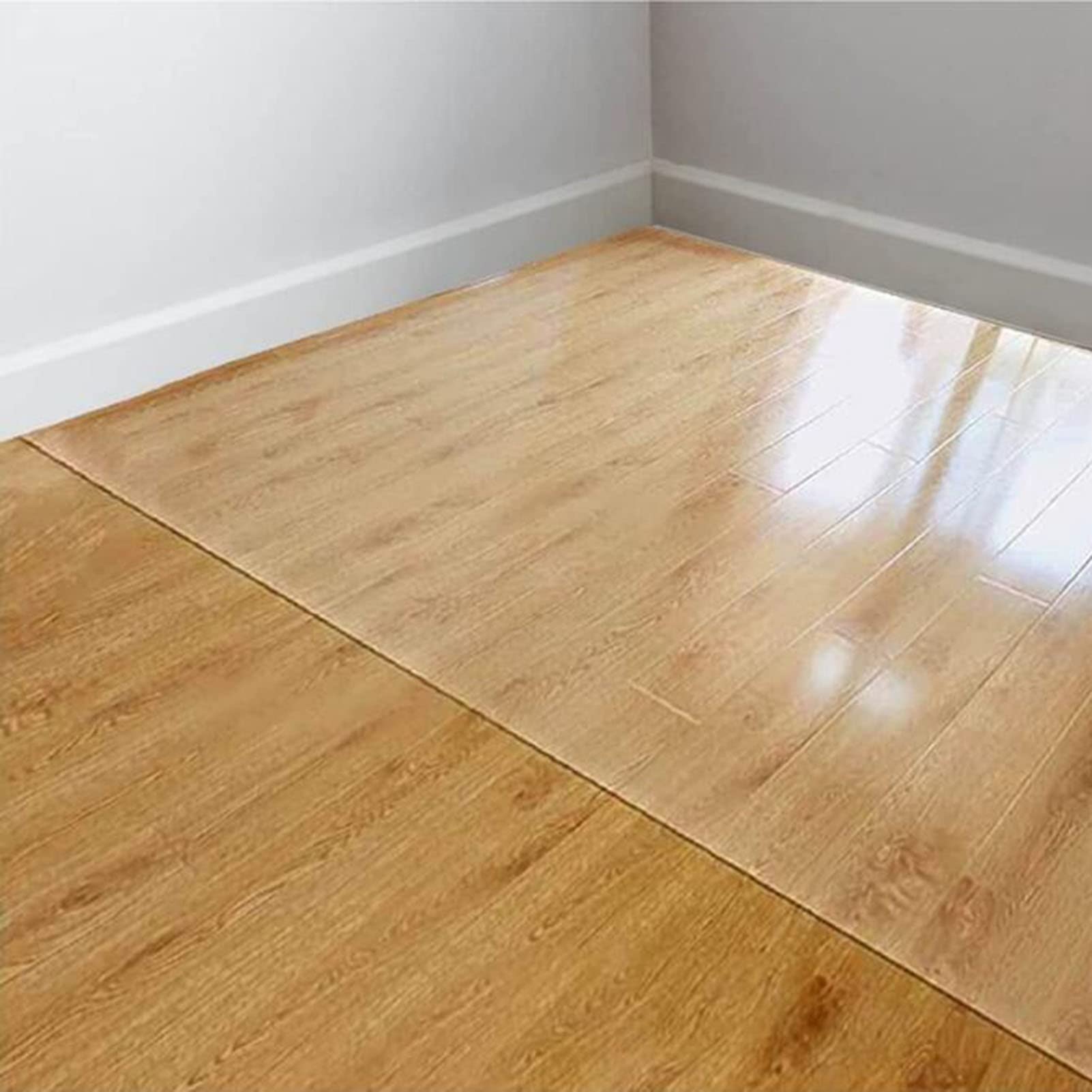 Protector Suelo Claro Alfombra de Piso de PVC,1.5mm Protector Suelo, Alfombra Silla Oficina, Tapete Antideslizante para Parquet, Transparente para Silla para Suelos Duros,60/80/90/100/120/140cm de anc