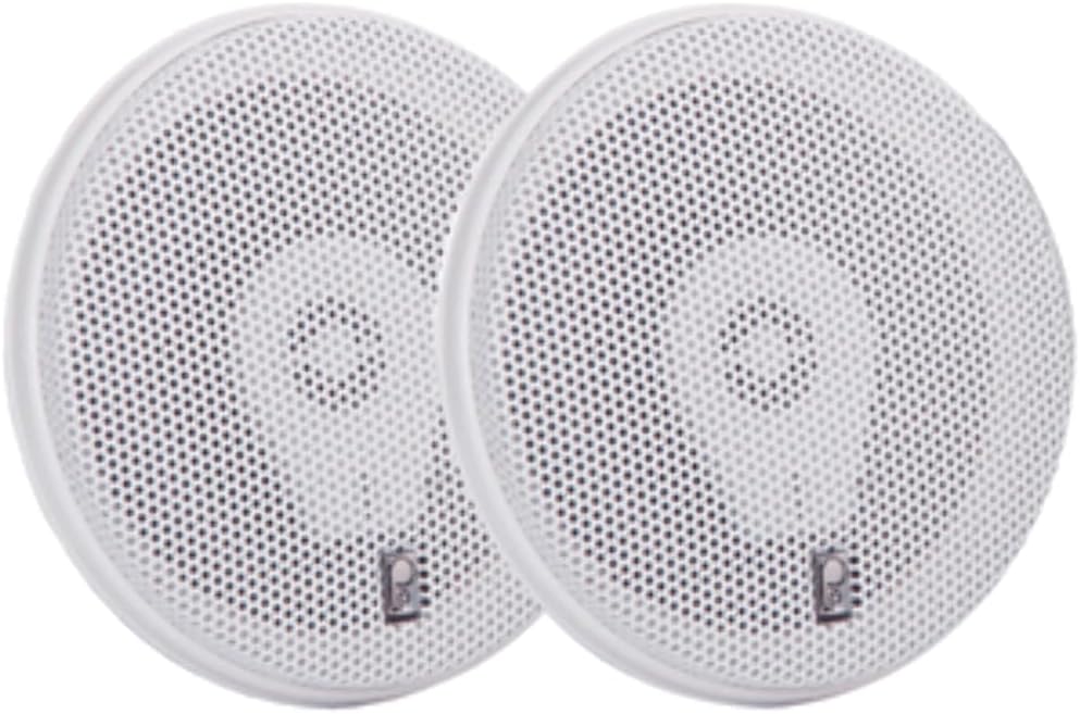 Poly-Planar MA-8505W 5" 200 Watt Titanium Series Speakers - White