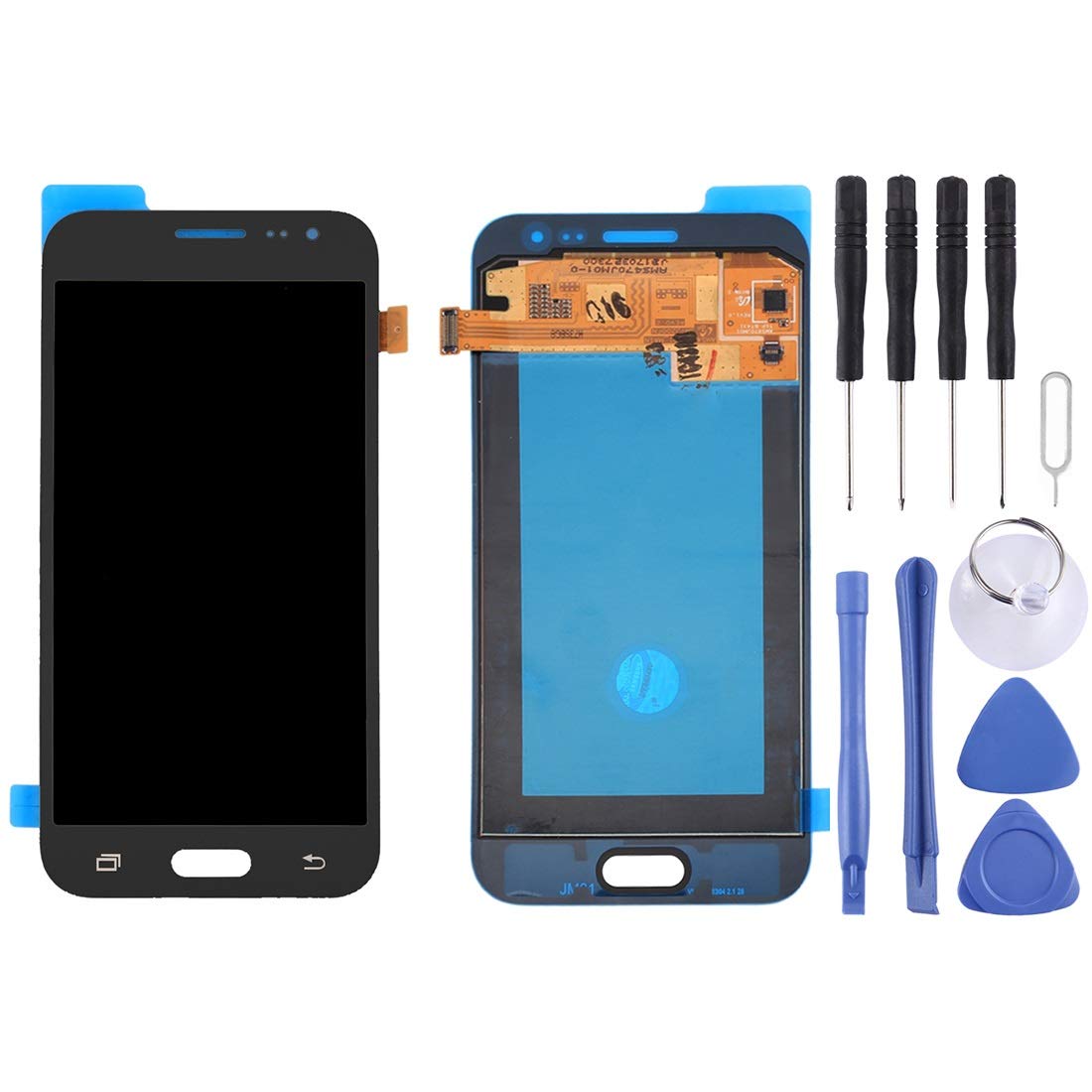 Écran tactile Galaxy J200F LCD réactif et vitre noire - 8