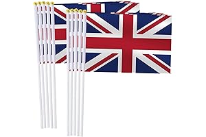 Celebrate British Heritage with 25 Pack Handheld British Flags