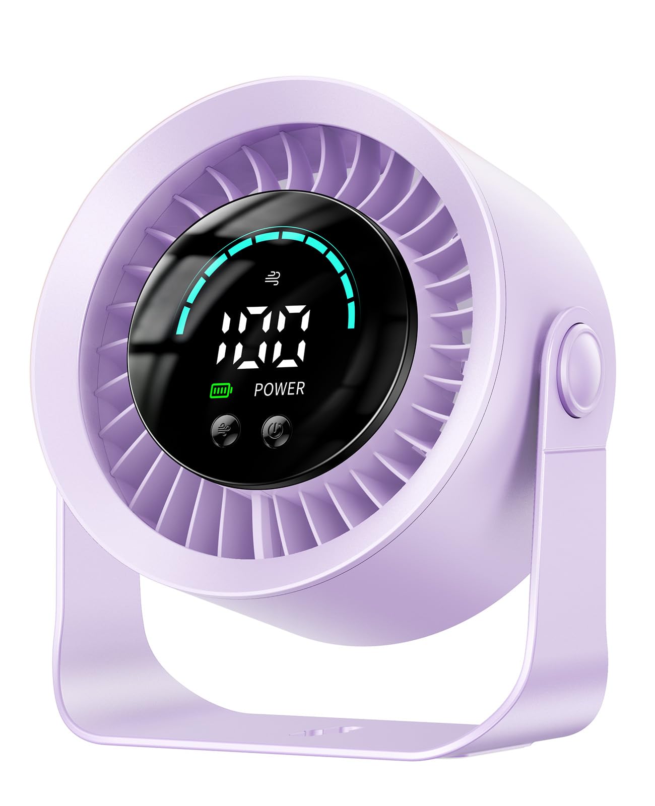 DIGIX Portable Desk Fan, 100 Speeds, 360° Rotation, USB Rechargeable