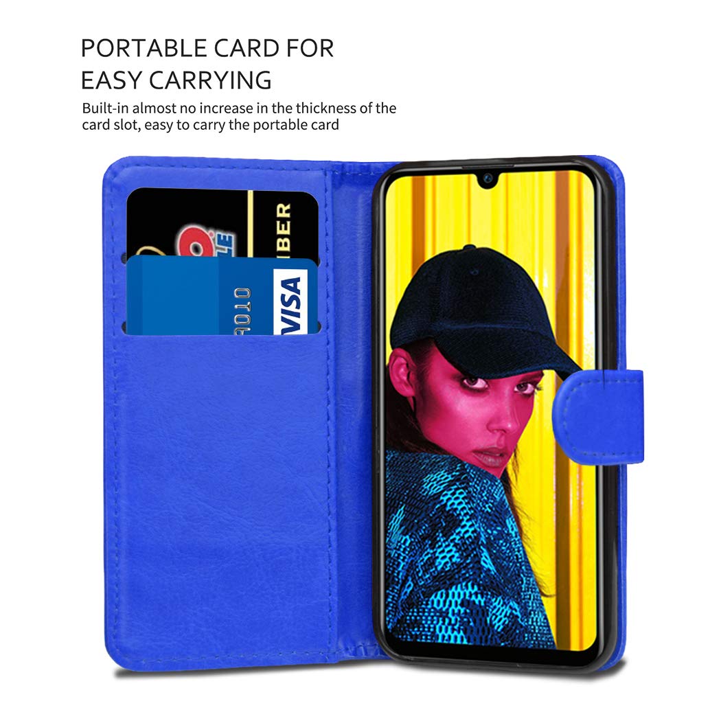 Custodia a Portafoglio per Huawei P Smart (2019) con Chiusura Magnetica