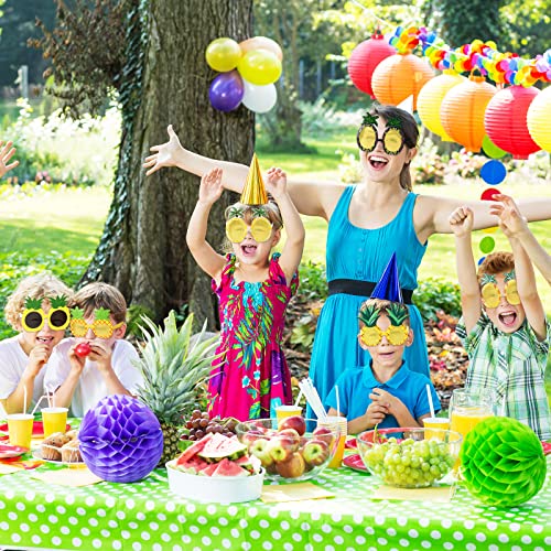 6 Pairs Pineapple Sunglasses Novelty Sunglasses Tropical Pineapple Glasses Hawaiian Fruit Shape Glasses Favors for Summer Beach Luau Theme Accessories4