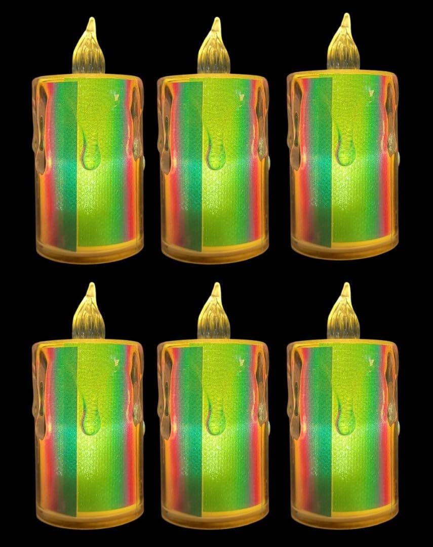 DREWIT STAR Multicolour Smokeless Candles Diva, Set of 6