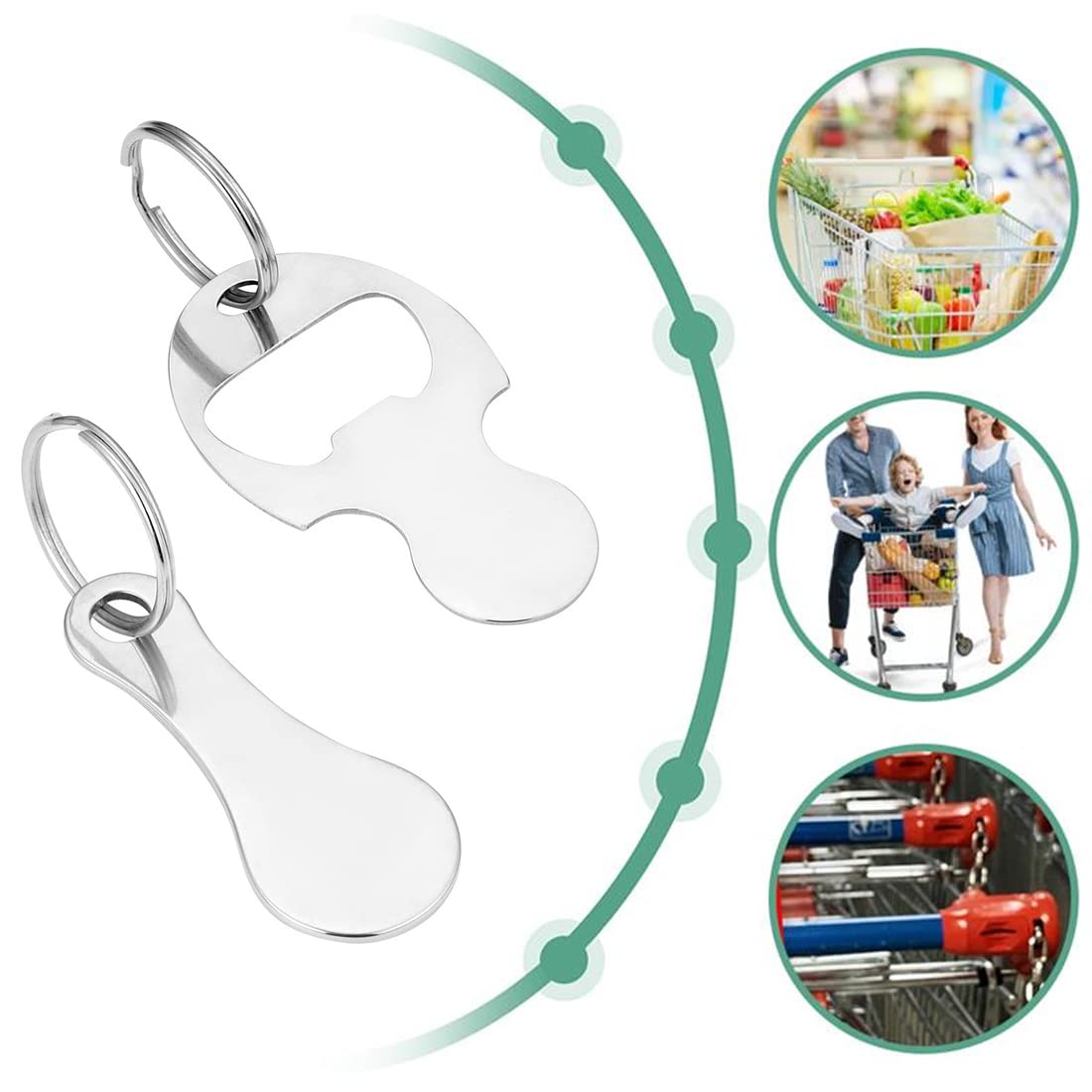 Bikasun 10 Pièces Caddie Jeton Caddie Universel Puce pour Caddie Jeton pour Cadd Bikasun 10 Pièces Caddie Jeton Caddie Universel Puce pour Caddie Jeton pour Cadd