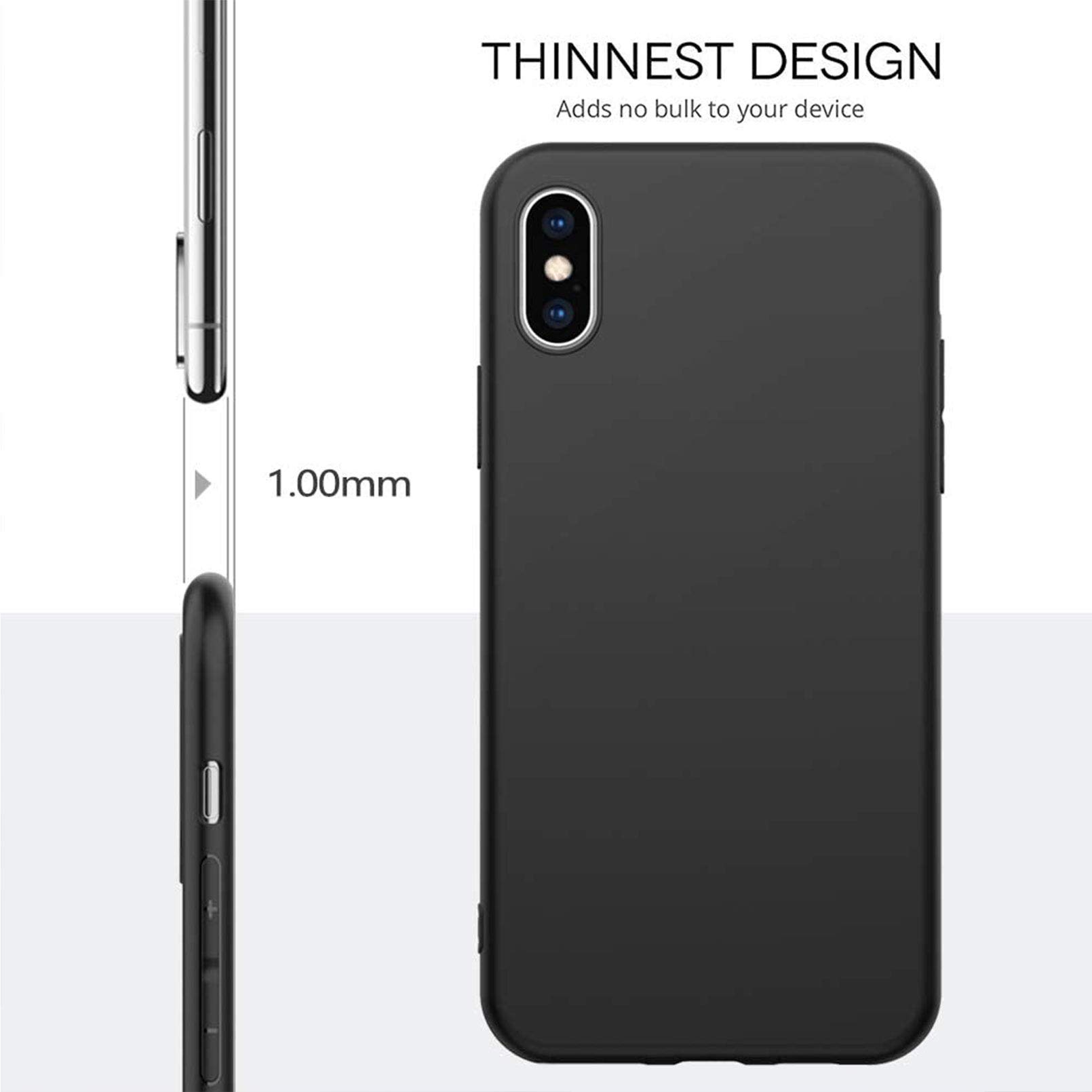 KJYF Custodia Morbida + 2 Pellicole Vetro Temperato Per Oukitel WP8 Pro, Cover TPU Antiurto Sottile, Colore Nero