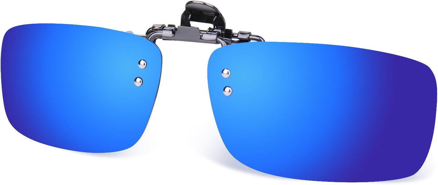 Cycling Sport Polarized Clip-on Flip up Metal Clip Sunglasses Lenses Glasses Unbreakable Driving Fishing Outdoor