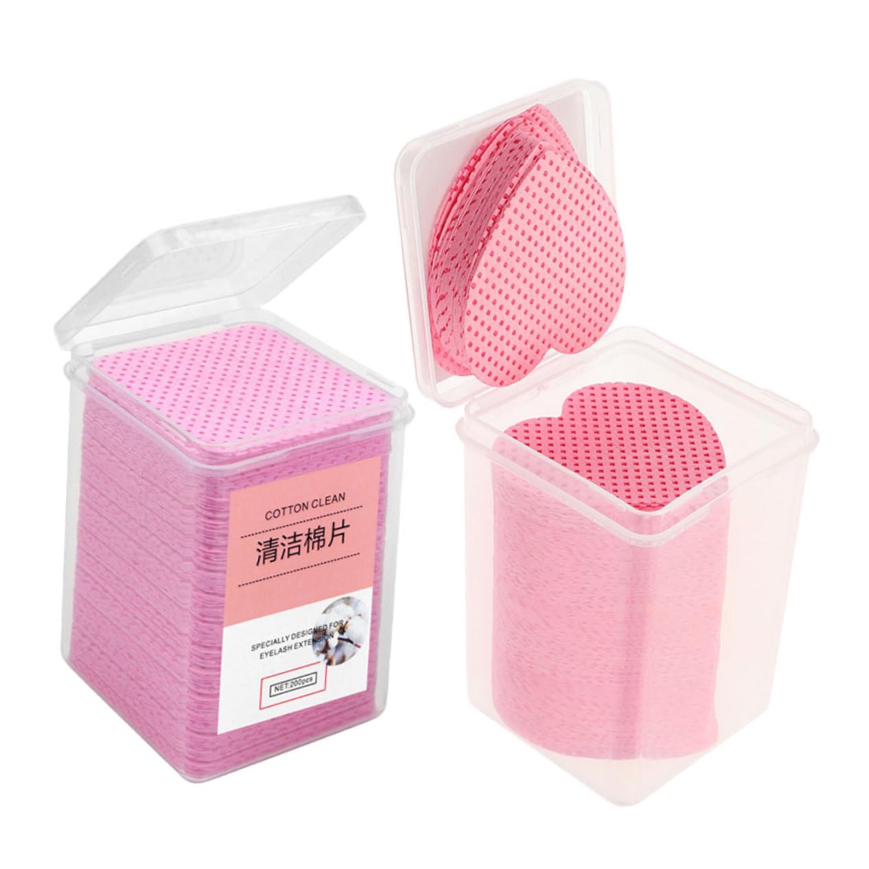 NULYLU 400 Sheets Nail Polish Remover Pads Wipes for Eyelash Extensions Nails Easy to Use Carry