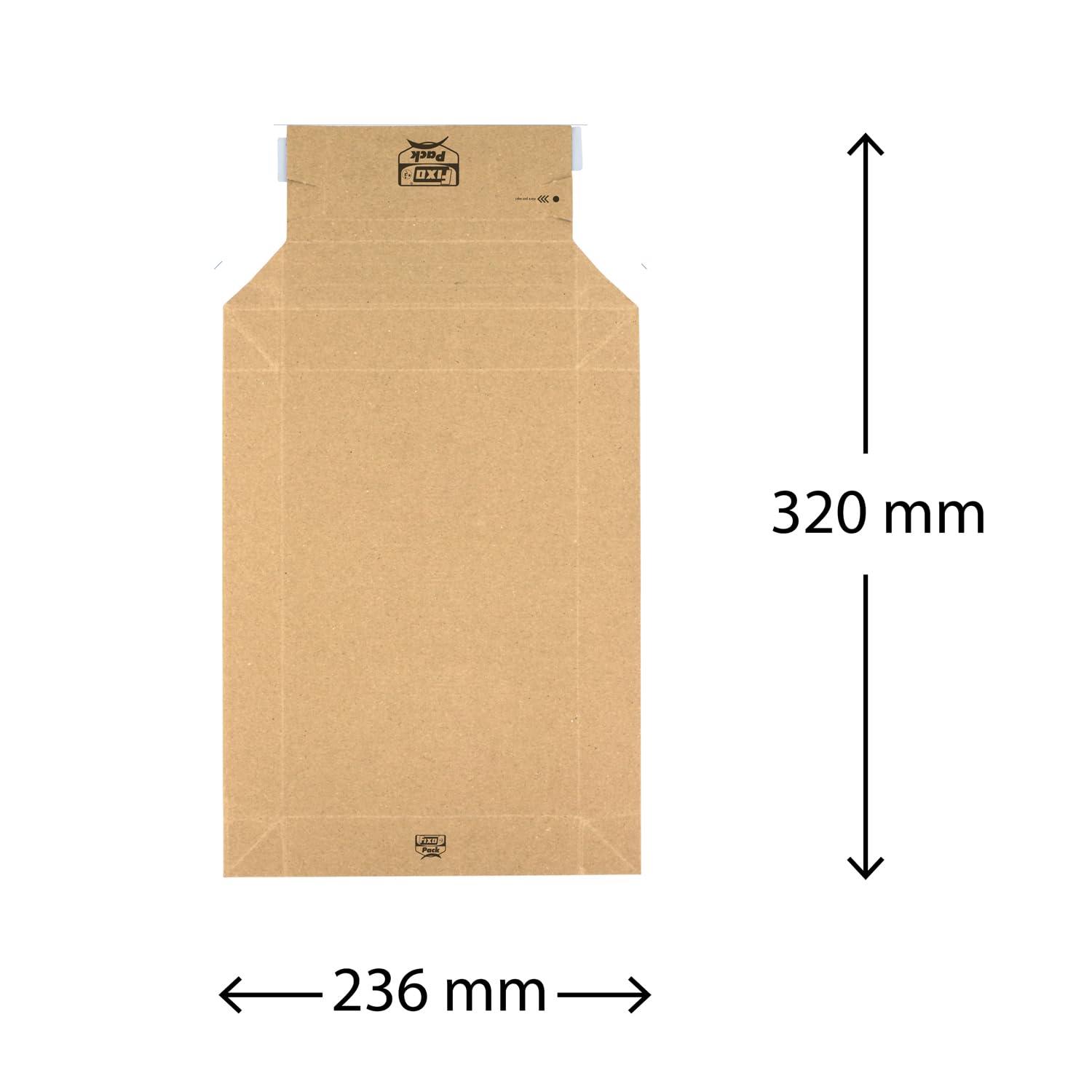 Lot 30 Enveloppes Carton Rigide Avec Soufflet 226x289 Mm – FIXO Pack, Soufflet 70 Mm, Autocollante, Idéal Envois Livres & Articles Volumineux