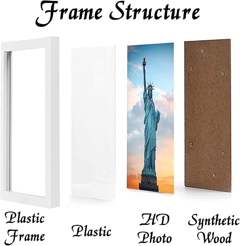Miniatura 8 de OMAIGAR Marco de fotos de 12 x 16 pulgadas para póster de 12 x 16 pulgadas, certificado de lienzo negro, marco de fotos de alta transparencia, para