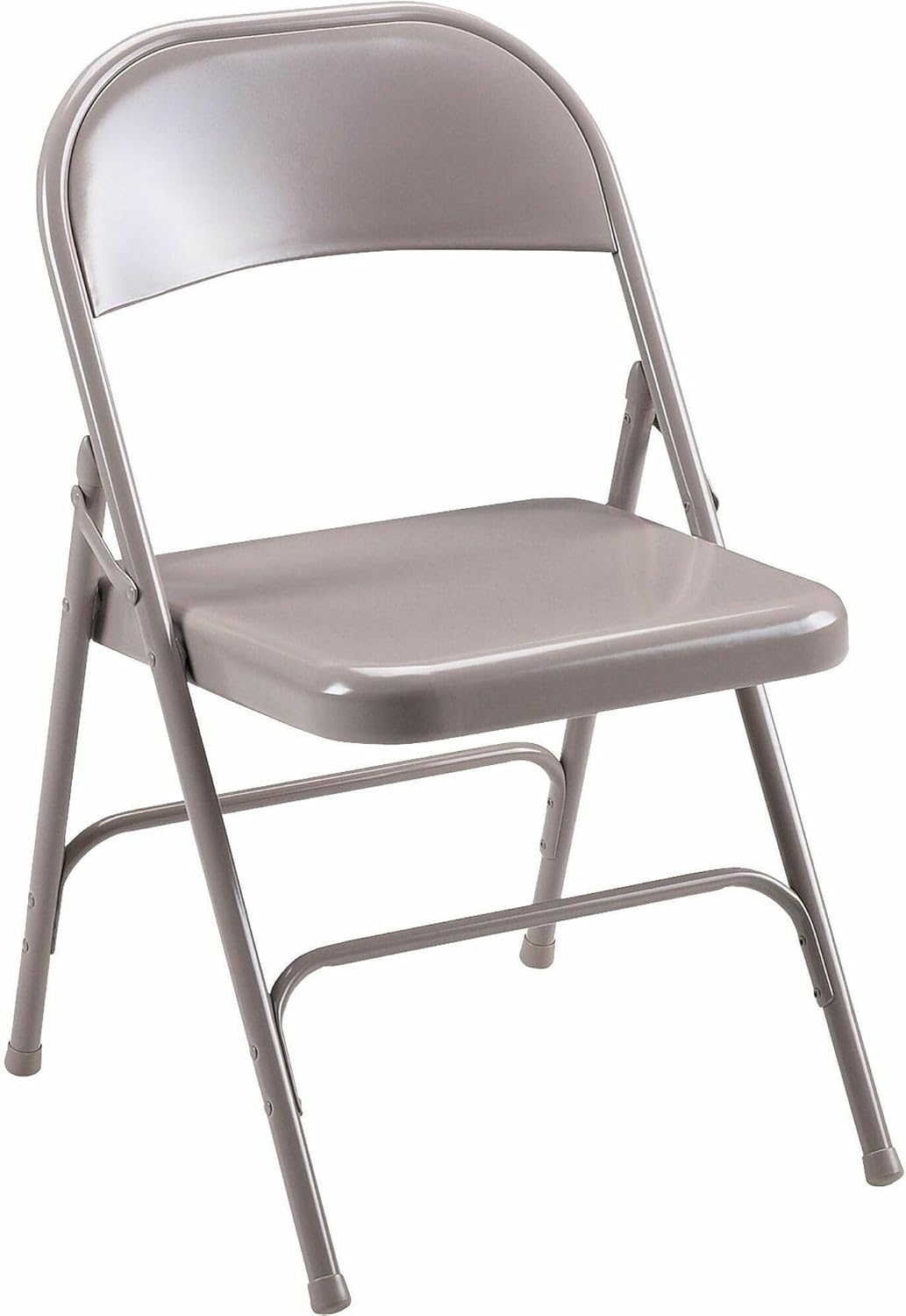 Lorell Steel Beige Folding Chairs (Pack of 4)