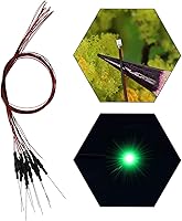 Vista 42 de Evemodel L0402B 20pcs pre-cableado SMD LED 0402 Bule Diodo emisor de luz 12V pre-soldado Micro Litz cable cable longitud 7.8 pulgadas (7.9 in)