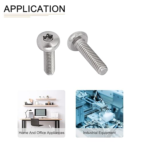 Miniatura 4 de DTGN Tornillos Torx de cabeza plana M2x8mm (DXL), paquete de 20, buenos para maquinaria, sujetadores de seguridad Torx de acero inoxidable 304 a