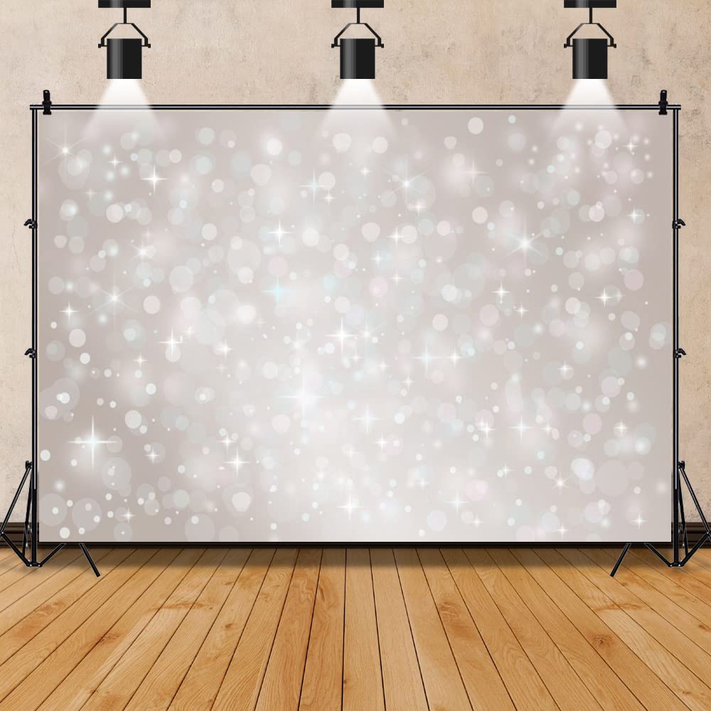 YongFoto 4,5x3m Vinile Sfondo Fotografico Bokeh Halos Glitter Paillettes Sparkle Spot Romantico Fondale Foto Festa Bambini Boby Nozze Adulto Partito Studio Fotografico Puntelli