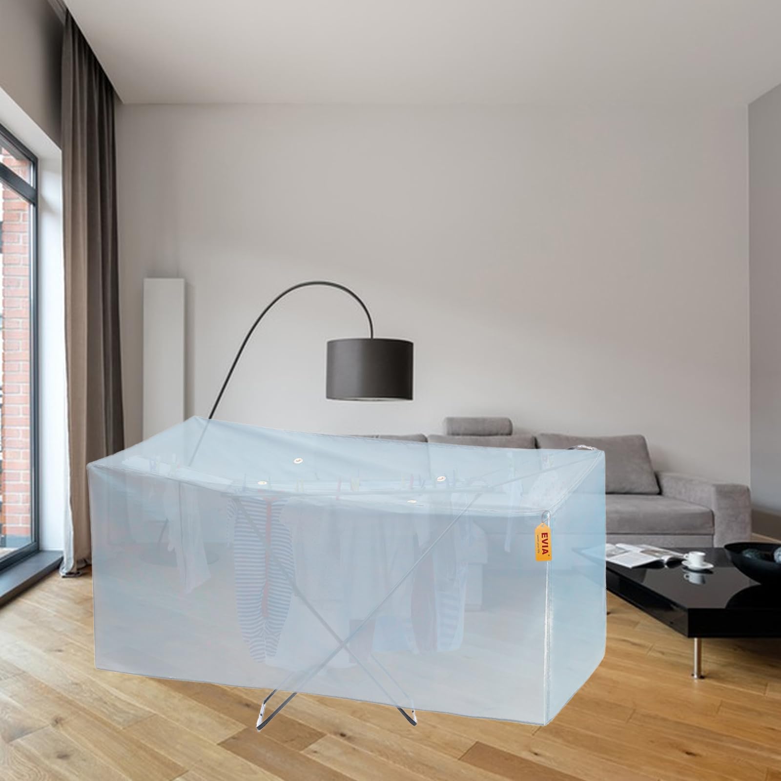 XINLIARY Housse chauffante pour séchoir à linge avec fermeture éclair, housse pour sèchelinge électrique qui aide à accélérer le séchage (housse pour étendoir électrique uniquement), tissu Oxford XINLIARY Housse chauffante pour séchoir à linge avec fermeture éclair, housse pour sèchelinge électrique qui aide à accélérer le séchage (housse pour étendoir électrique uniquement), tissu Oxford