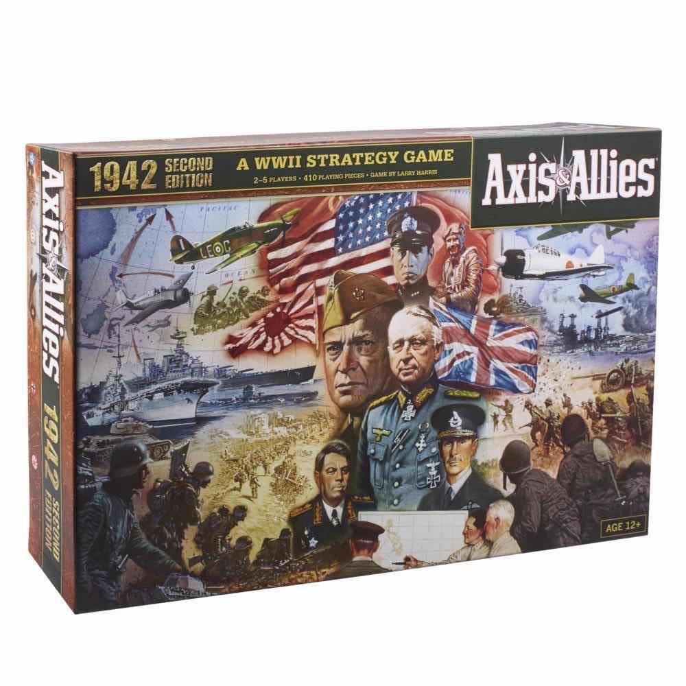 Hasbro Gaming - Avalon Hill Axis & Allies 1942-2da edición - Juego de Mesa de Estrategia de la Segunda Guerra Mundial, para 2 a 5 Jugadores, Edad 12+