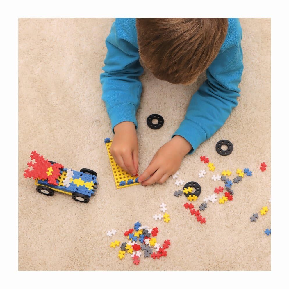 PLUS PLUS Building Blocks Toy, 200pcs Go Superhero Car Kids Construction Toys - Image 2
