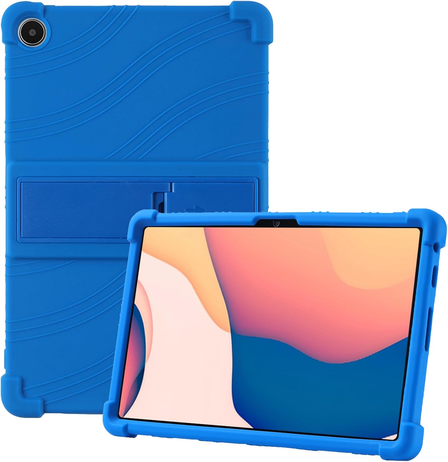 Kids Shockproof Case for Onn 10.4" Tablet Pro 2023 - Soft Silicone Cover with Adjustable Stand, Compatible with Walmart Model 100110603 (蓝色)