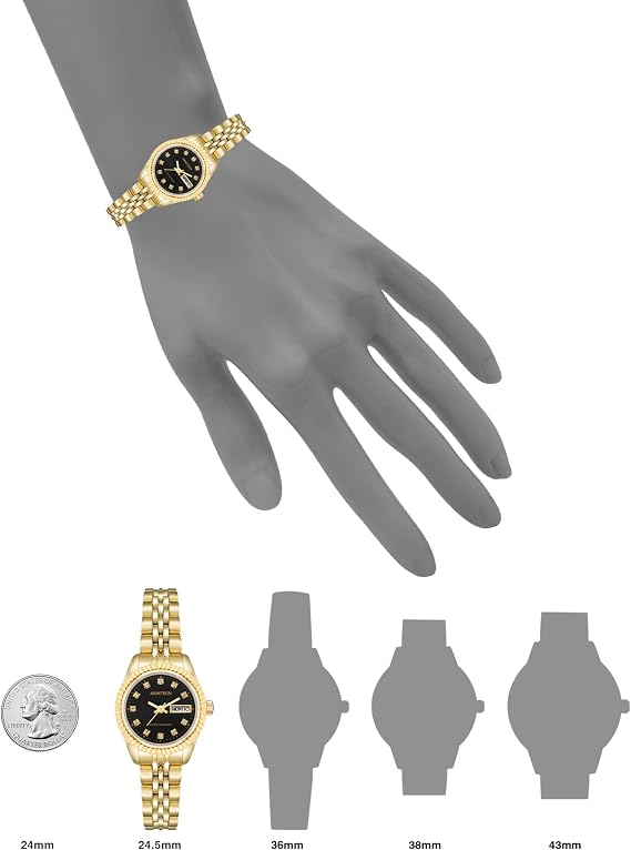 Armitron Women's Genuine Crystal Accented Day/Date Function Bracelet Watch, 75/2475