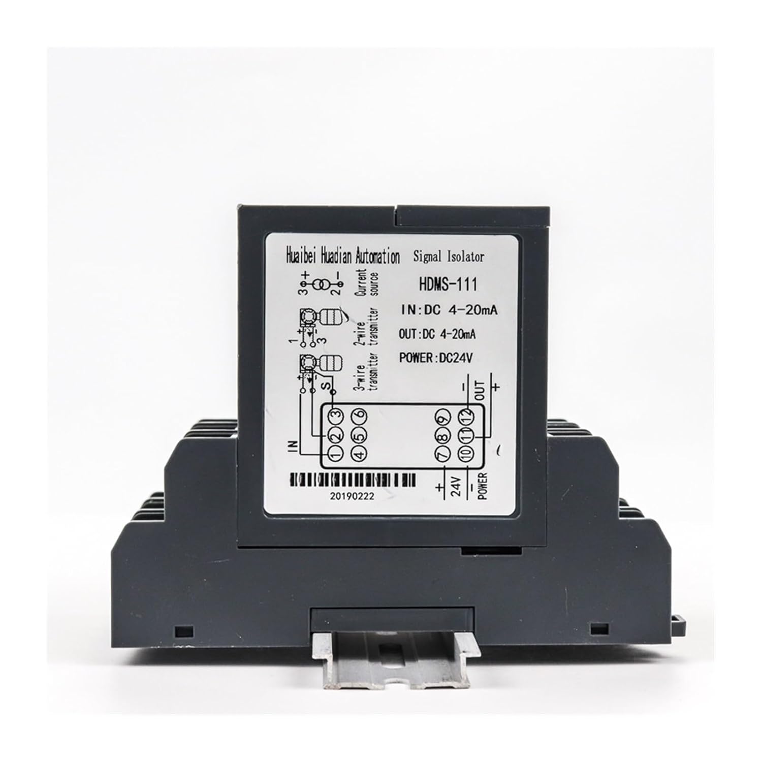 0-10V Signal Converter 4-20mA Pluggable Analog Isolator(4-20mA in and Out,2 in 2 Out)