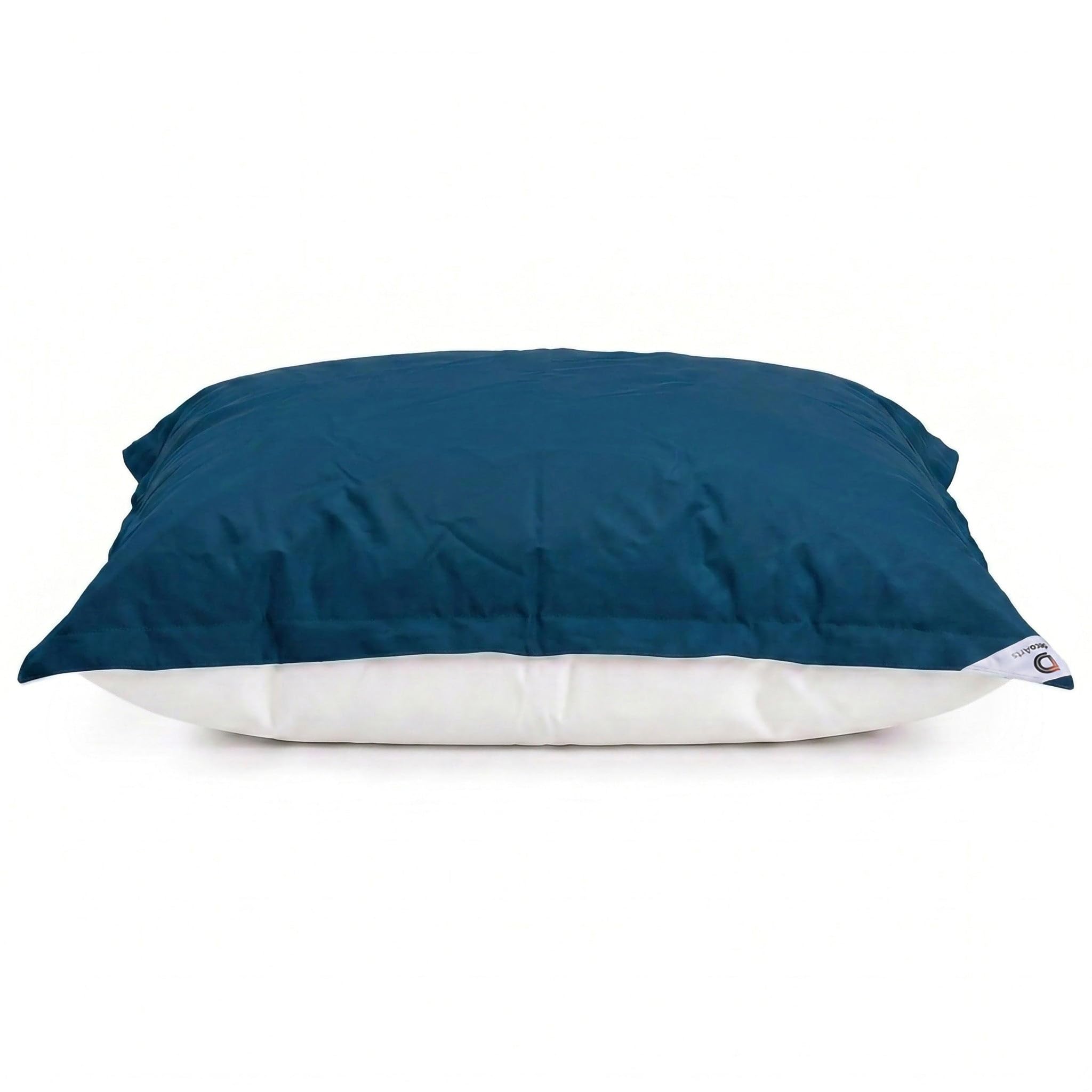 Housse Pouf Géant XXL 180x140cm Déhoussable Flottant Piscine Bleu Pétrole