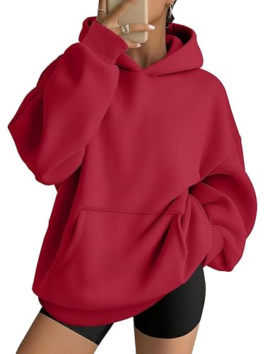 AUTOMET Womens Oversized Hoodies Fleece Trendy Sweatshirts 2026 Pullover