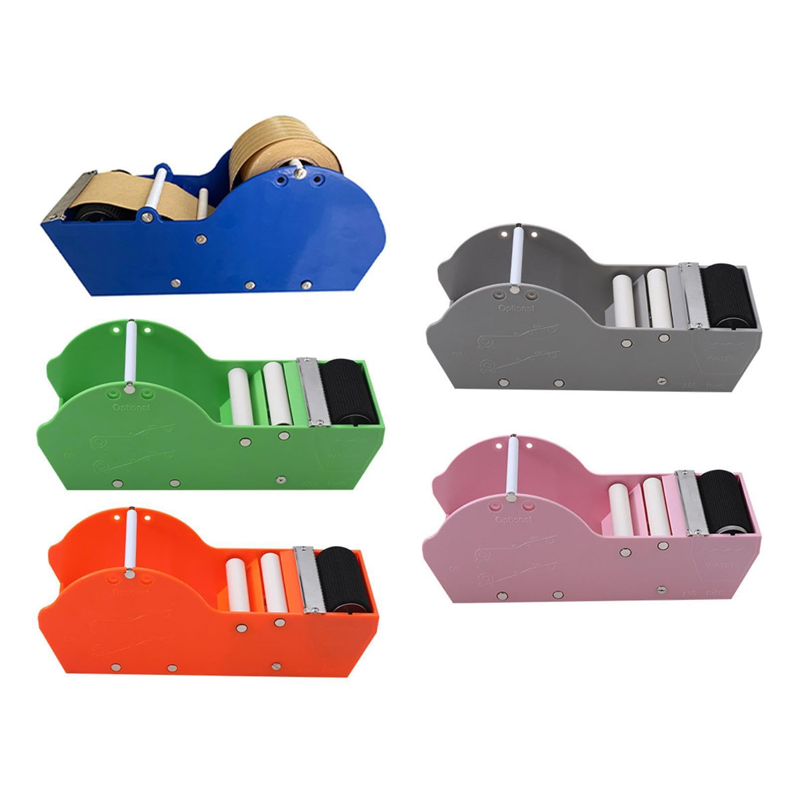 Distributeur de ruban adhésif manuel haute efficacité pour papier kraft gommé, facilitant les processus d'emballage rapides grâce à ses options de coupe portables et