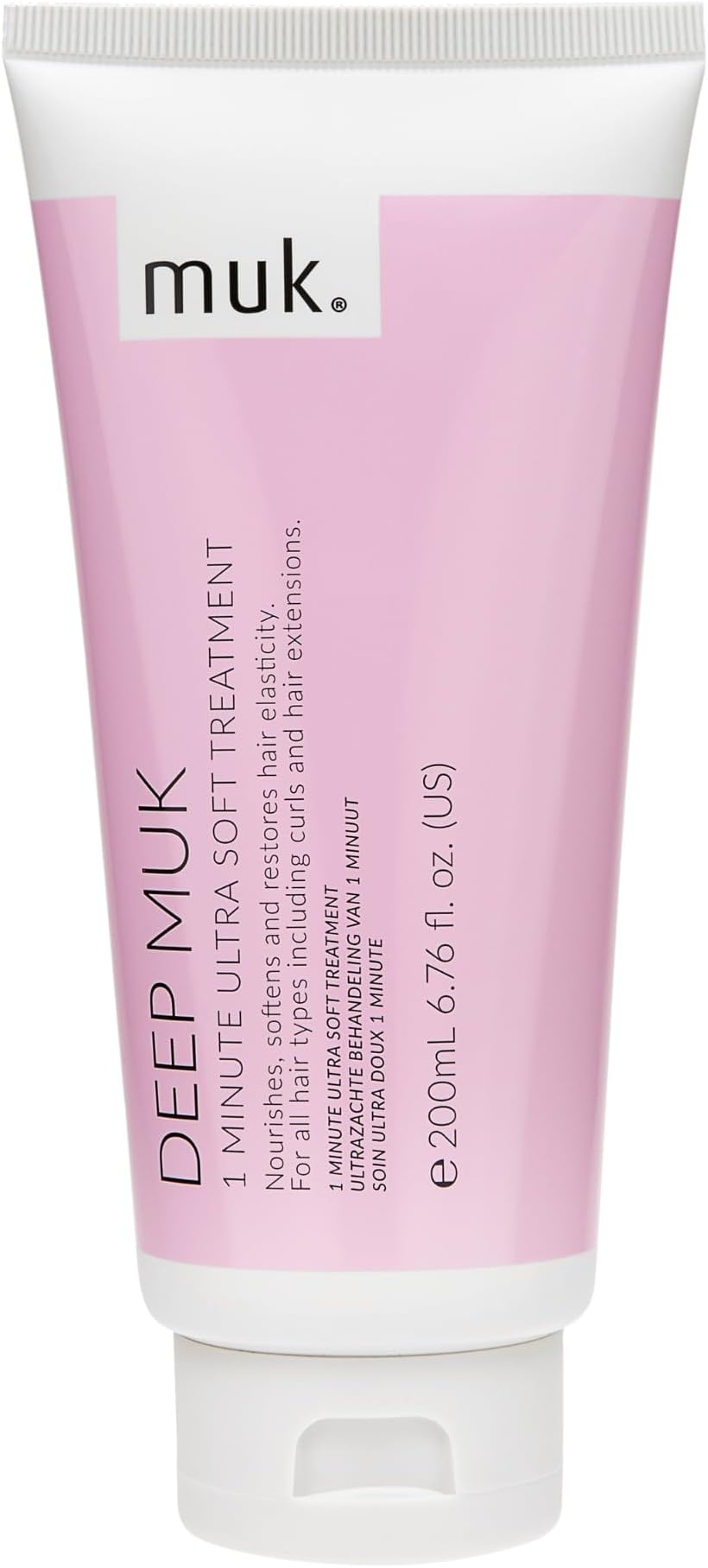 Deep muk Ultra Soft 1 minute hair treatment for All Types - Hair Treatment Nourishes, Softens, Hair Repair & Improves Elasticity. Hydrating Smoothing Formula for Shine, 200ml