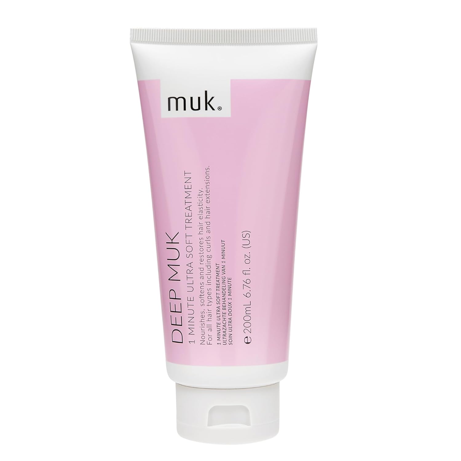 MUK. Deep muk Ultra Soft 1 minute hair treatment for All Types - Hair Treatment Nourishes, Softens, Hair Repair & Improves Elasticity. Hydrating Smoothing Formula for Shine, 200ml