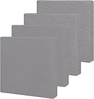 Vista 12 de Easy-Going - Paquete de 4 fundas impermeables para cojines de patio, de 22x20x4 pulgadas, fundas de repuesto antideslizantes para asientos al aire