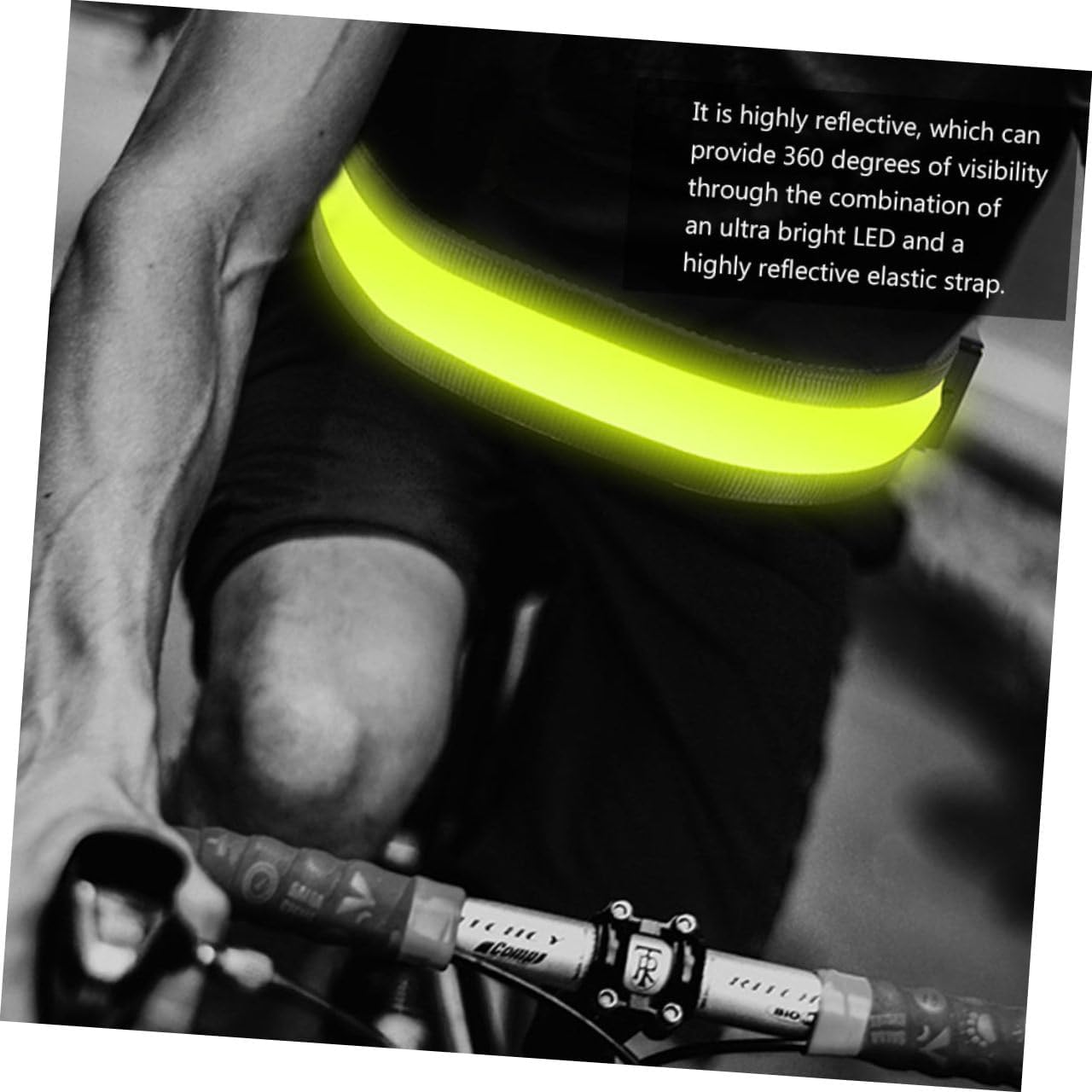 POPETPOP Charging LED Belt LED Reflective Band Strip Adjustable Running Reflective Tape Men's Belt Reflective