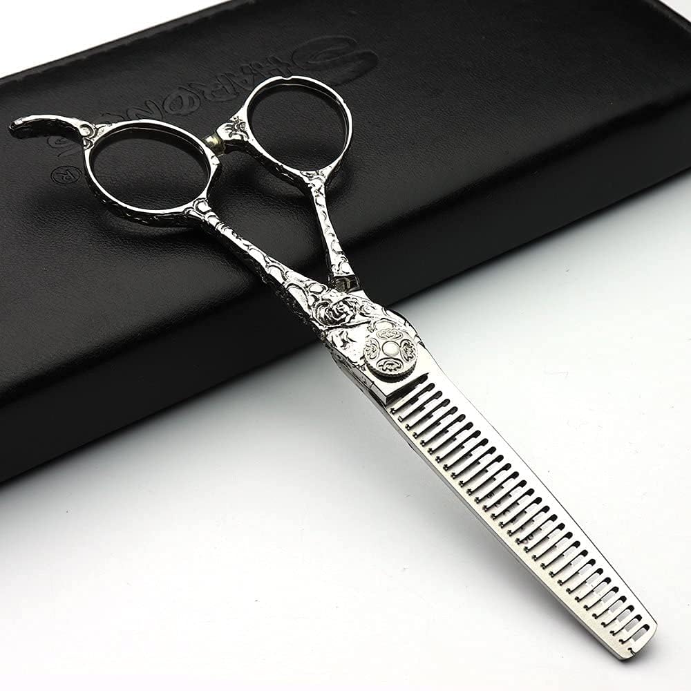 6 Inches Professional Hairdressing Scissor Sets,Stainless Steel Hair Cutting Shears and Thinning Shears for Women & Men