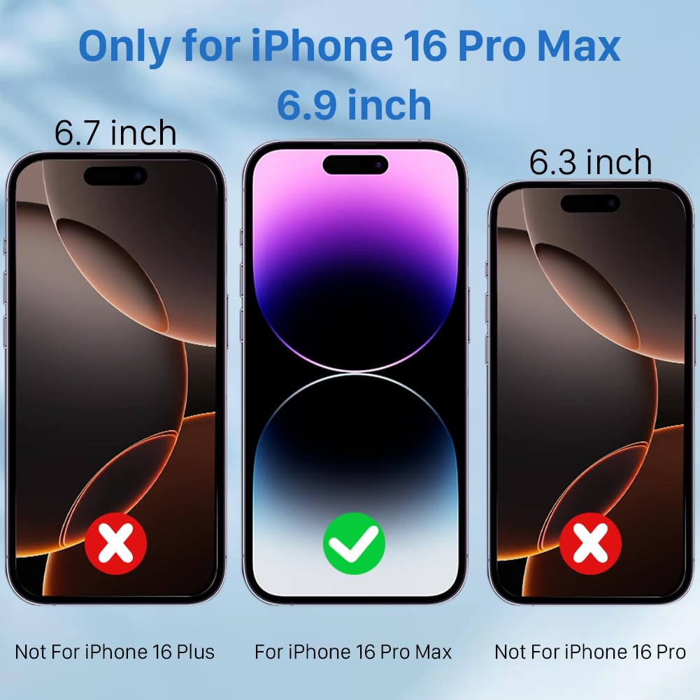 [7000mAh] Akkuhülle für iPhone 16 Pro Max,2025 upgrade mit hoher Kapazität, wiederaufladbares erweitertes Akkupack, schützende tragbare intelligente Backup-Ladeabdeckung für iPhone 16 Pro Max(1 Pack)