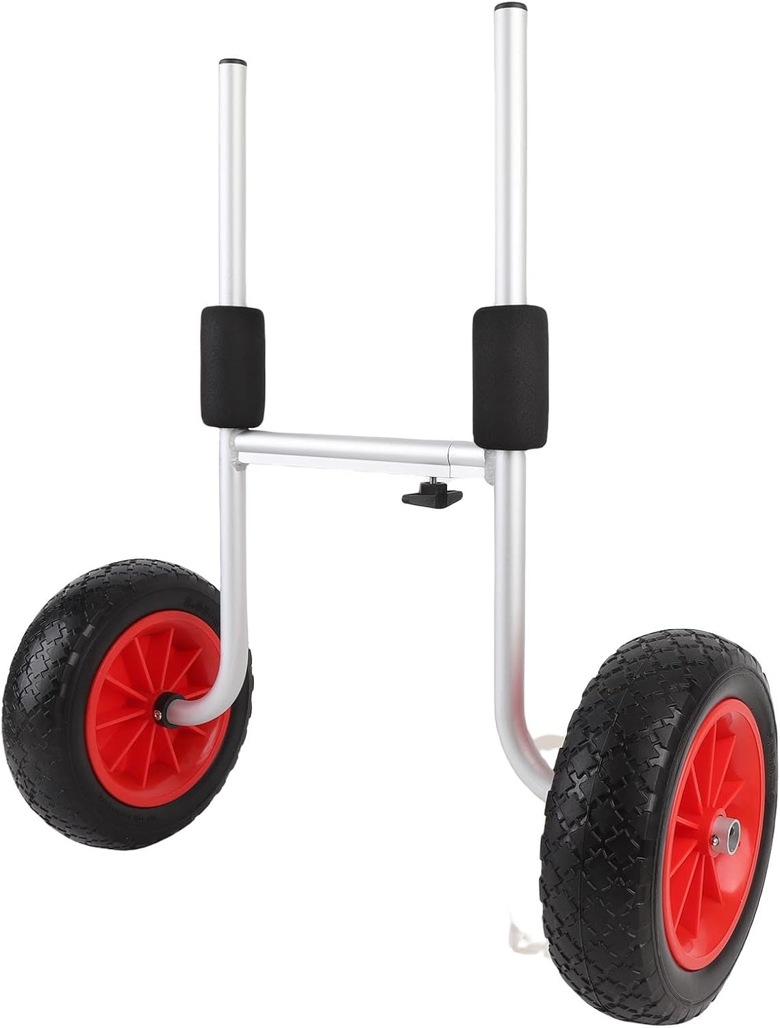 HeavyDuty Kayak Cart, Adjustable Width, Solid Tires, Foldable Design, for Kayaks, Canoes, Boats