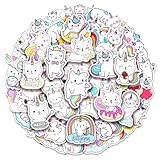 100 Pack Caticorn Stickers, Cat Unicorn Party Favors, Birthday Decorations