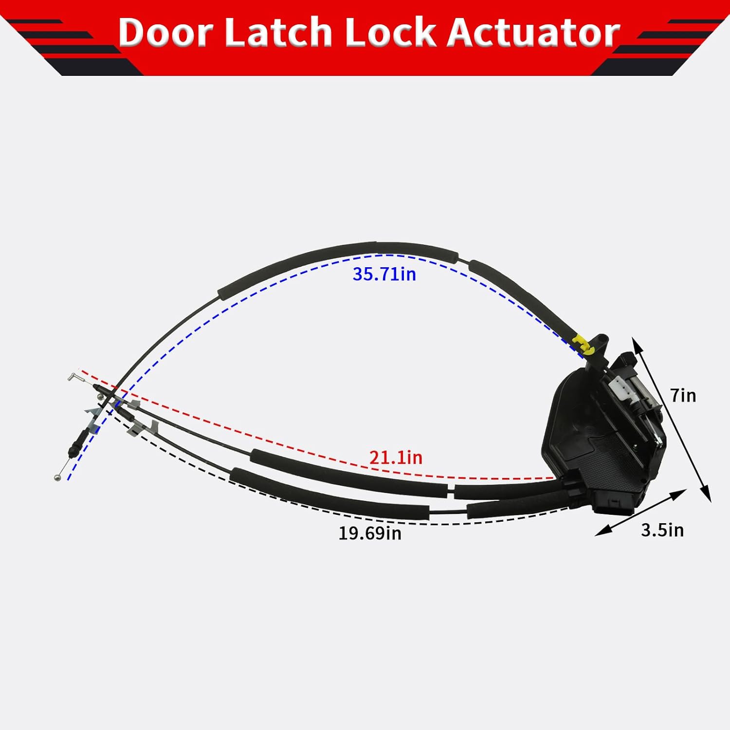 Front Left Door Lock Latch Actuator Fits for Nissan Rogue Sport Utility 2014 2015 2016 2017 2018 2019,Replaces OEM 80501-4BA0A, 80501-4BA0B Driver Side Power Latch Assembly