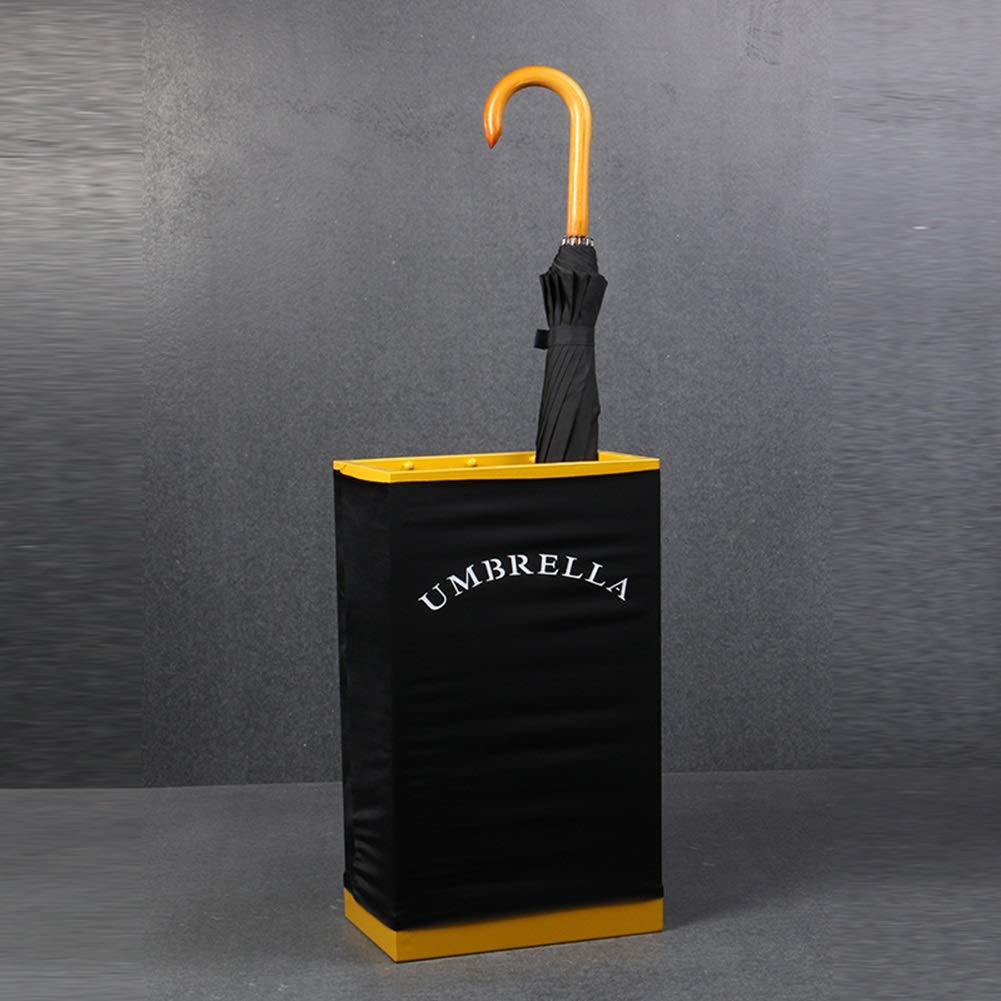 WXYZ Posición Creadora Hierro Forjado Paraguas, De Gran Capacidad Home Hotel Oficina Paraguas Cubo, 6 Ganchos Puede Almacenar Paraguas Plegable 50.5x30x19cm