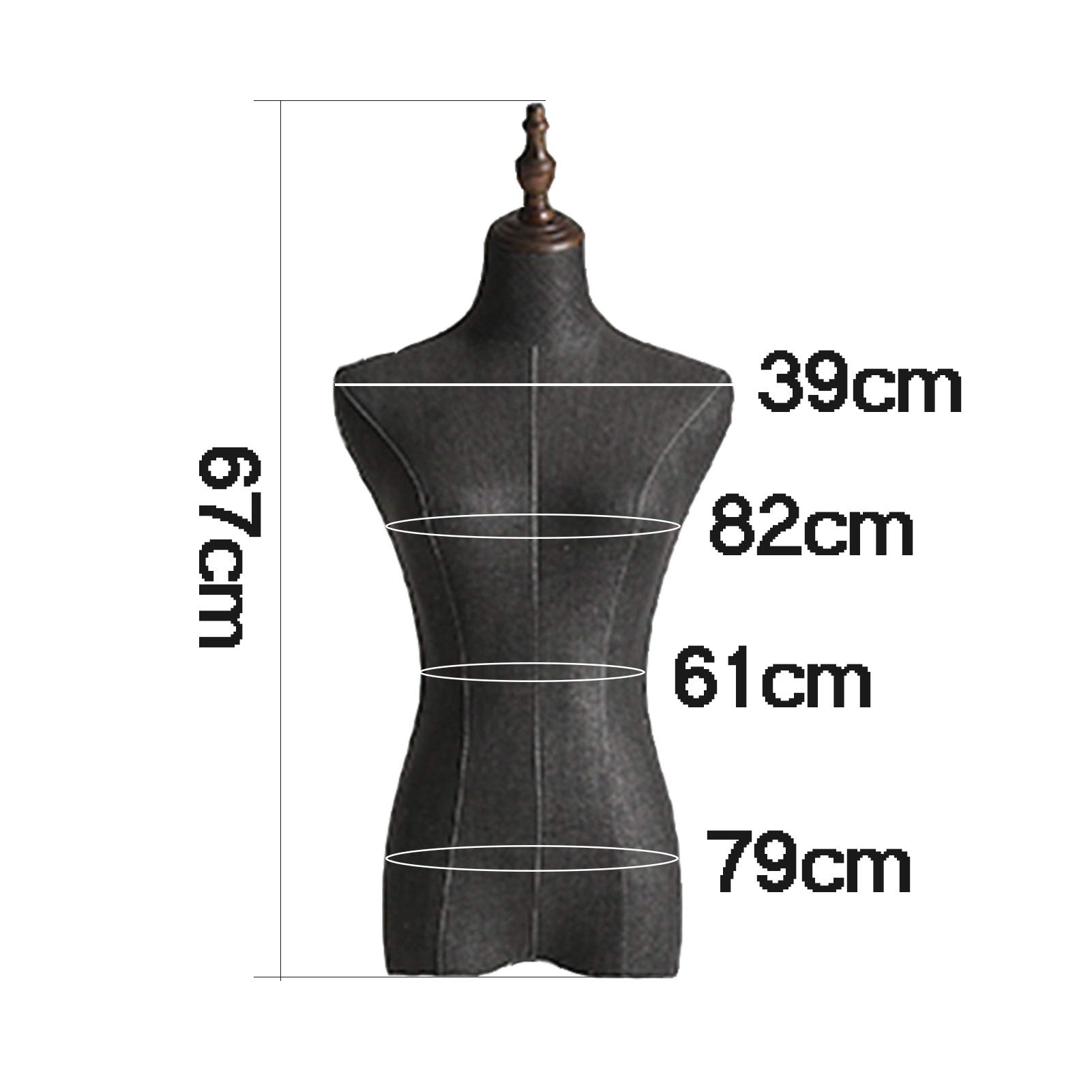 Amazon.co.jp: マネキン 上半身 マネキン 上半身、黒 トルソー