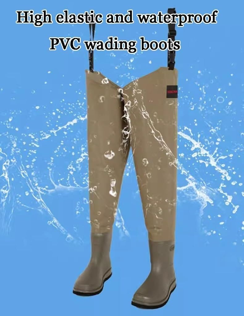 Wodery wędkarskie Wodery biodrowe Buty sznurowane Spodnie podwodne Wodery z miękkiego nylonu/PVC Nadaje się do wędkowania/przesadzania/przygód na świeżym powietrzu(A1,L(42))