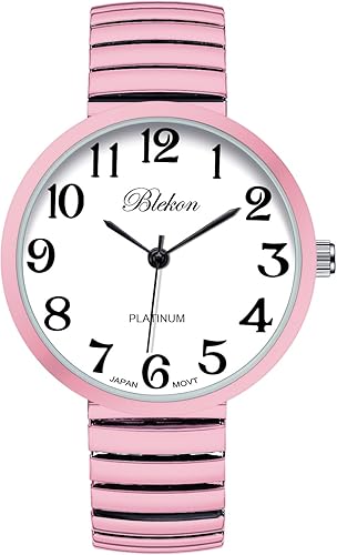 Miniatura 5 de Blekon Colecciones Nuevo reloj de moda PC21J con banda elástica de cara súper grande movimiento japonés PC21J