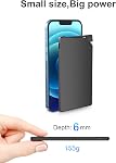 TNTOR Chargeur portable avec câbles intégrés 5000mAh Slim Power Bank Compatible avec iPhone 14 13 12 11 X 8 7 6 5 SE Series