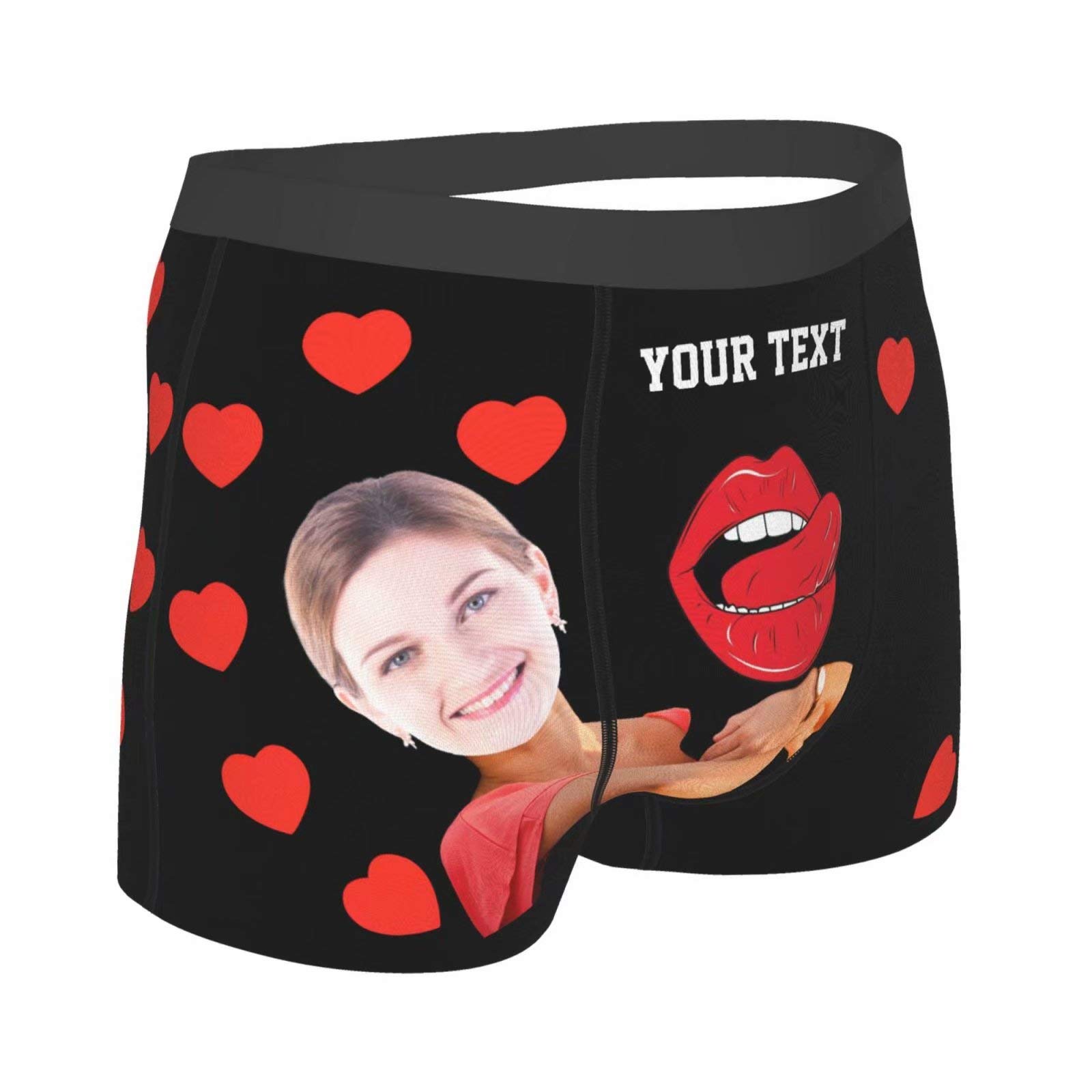 Sous-vêtements Longs Personnalisés Avec Photo Qualifiée Ale Pour Hommes, Caleçons Respirants, Caleçons Personnalisés, Cadeau Du Jour De Léon  200574005