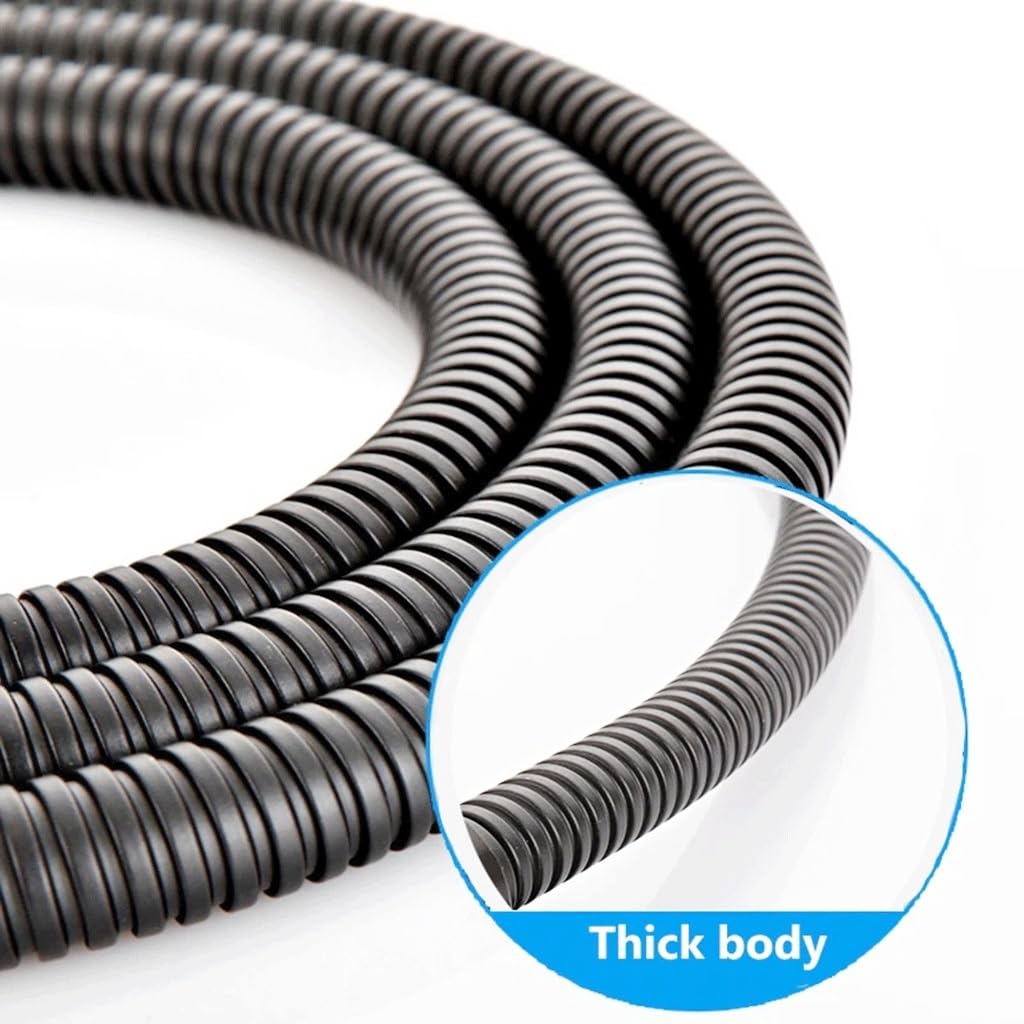 Tubo de ducha antitorsión, Grifo de baño negro de 150 cm, manguera flexible de acero inoxidable, for ducha de alta presión en el hogar y el jardín.